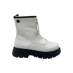 HERIEL - Botín Blanco Plataforma Mujer