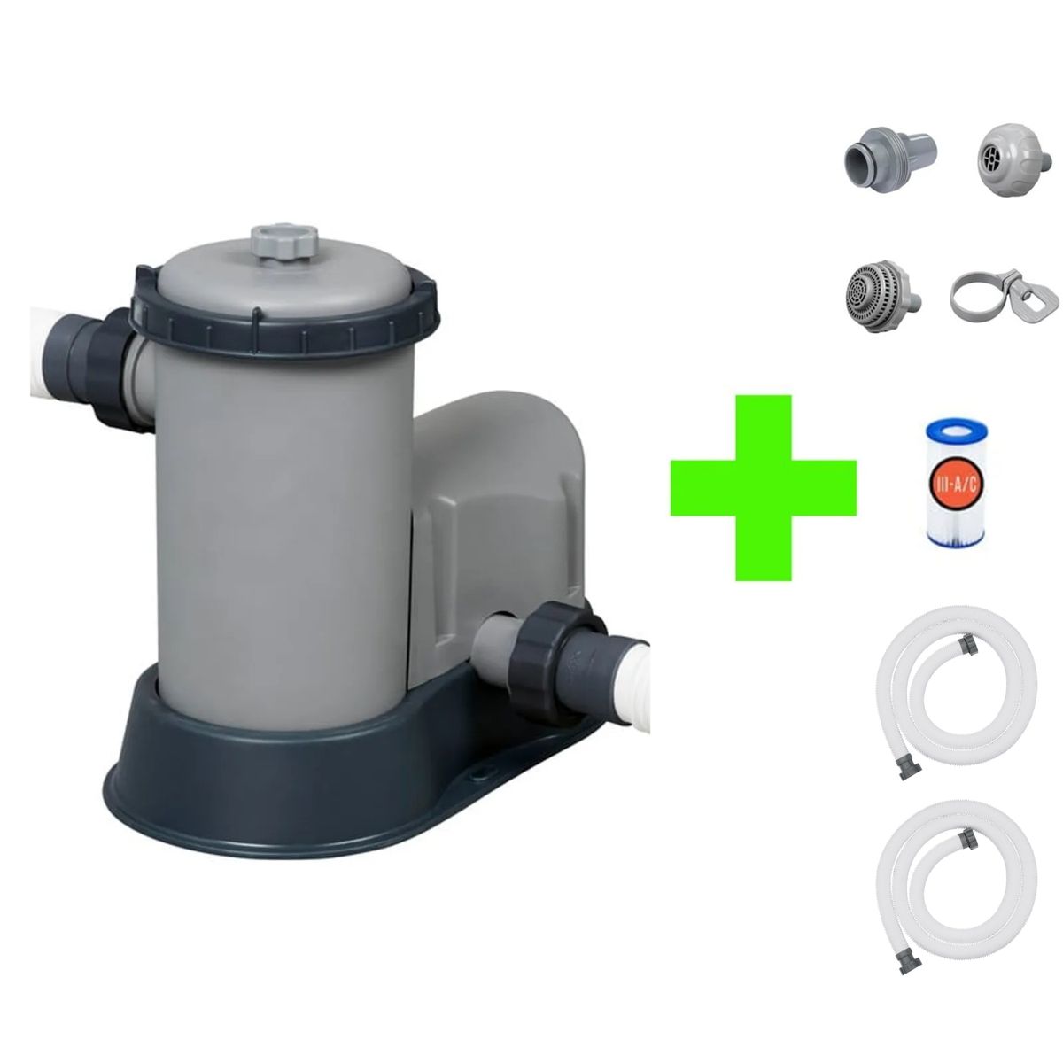 BESTWAY - Bomba Filtro Bestway Para Piscinas + Accesorios