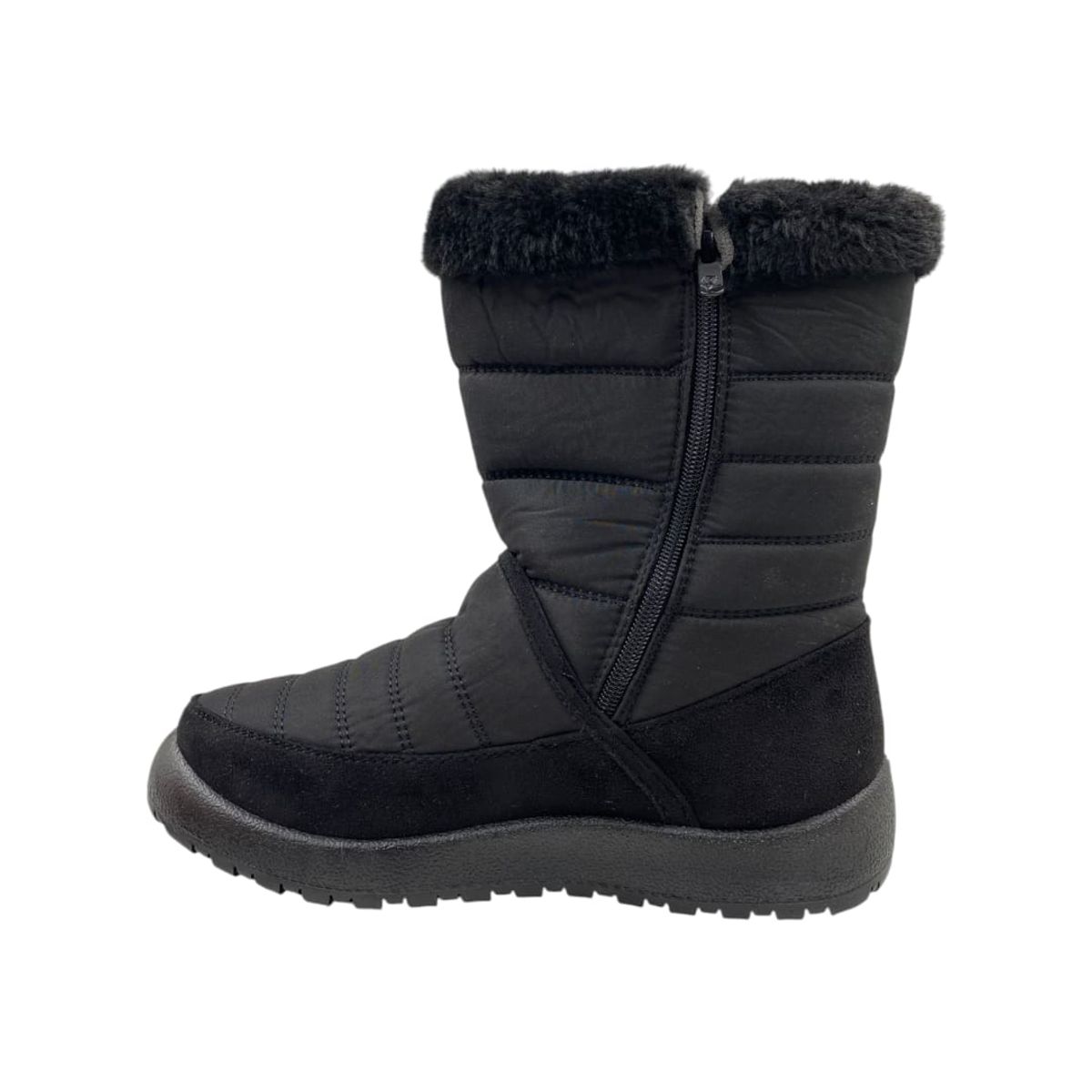 HERIEL - Bota Negra Impermeable Mujer