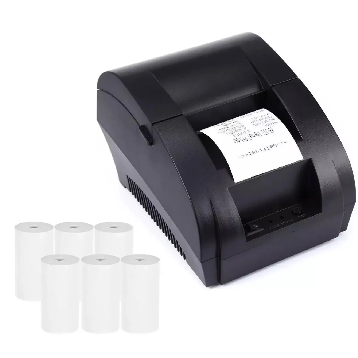 NO LOGO - Impresora Boletas Sii Usb Rollo 58mm T Tickets + 6 Rollos