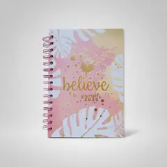 GENERICO - Agenda 2026 Anillada Motivacional Cree en ti mismo - Believe in Yourself