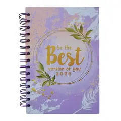 GENERICO - Agenda 2026 Anillada Motivacional Sé la mejor versión de ti mismo - Be the best version of you