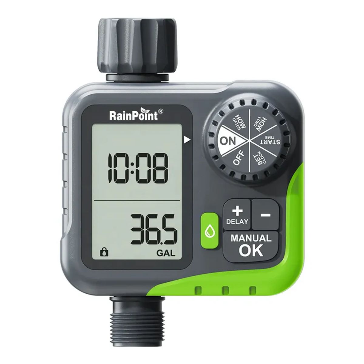 RAINPOINT - Programador Riego Automatico Y Medidor Caudal Flujometro Rainpoint