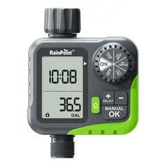 RAINPOINT - Programador Riego Automatico Y Medidor Caudal Flujometro