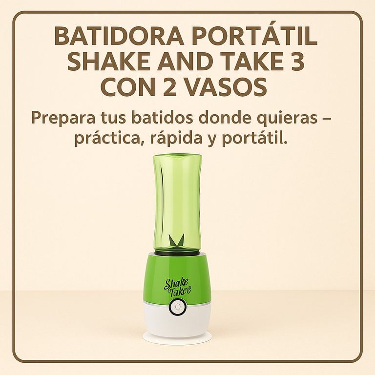 BATIDORA PORTÁTIL SHAKE & TAKE 3