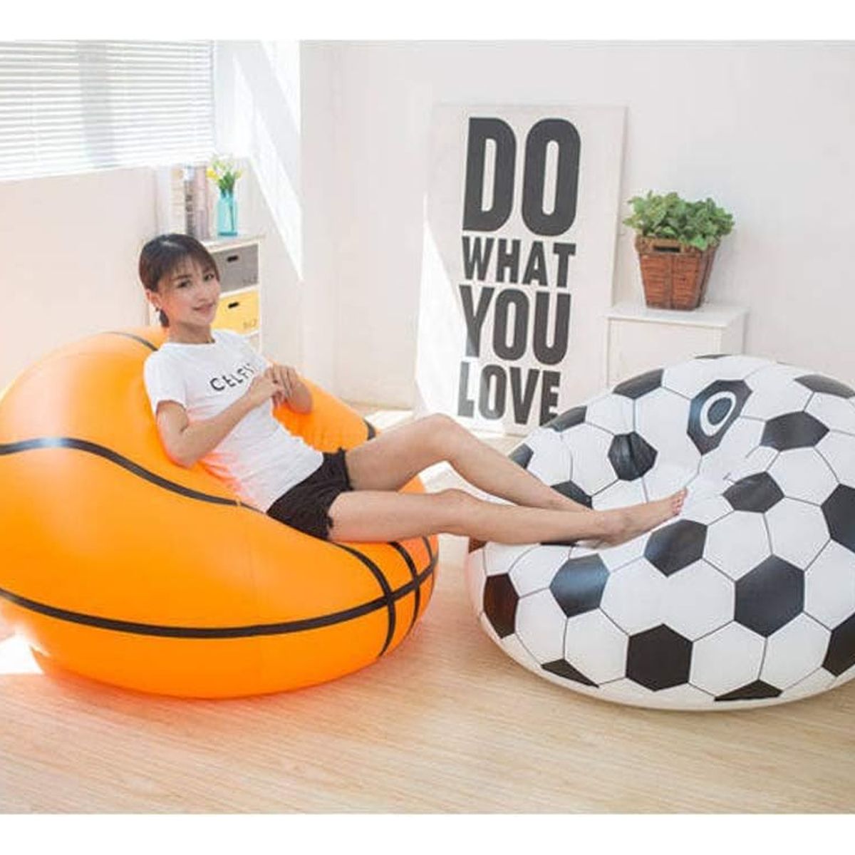 GENERICO - Sillón Inflable Puff Tumbona Interiores Y Exteriores
