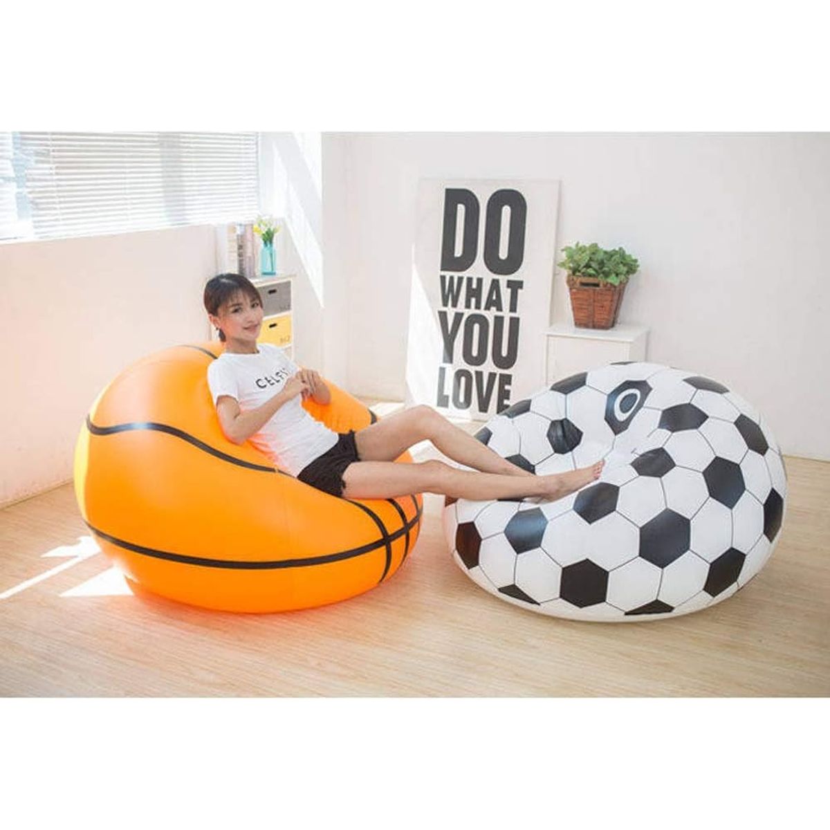 GENERICO - Sillón Inflable Puff Tumbona Interiores Y Exteriores