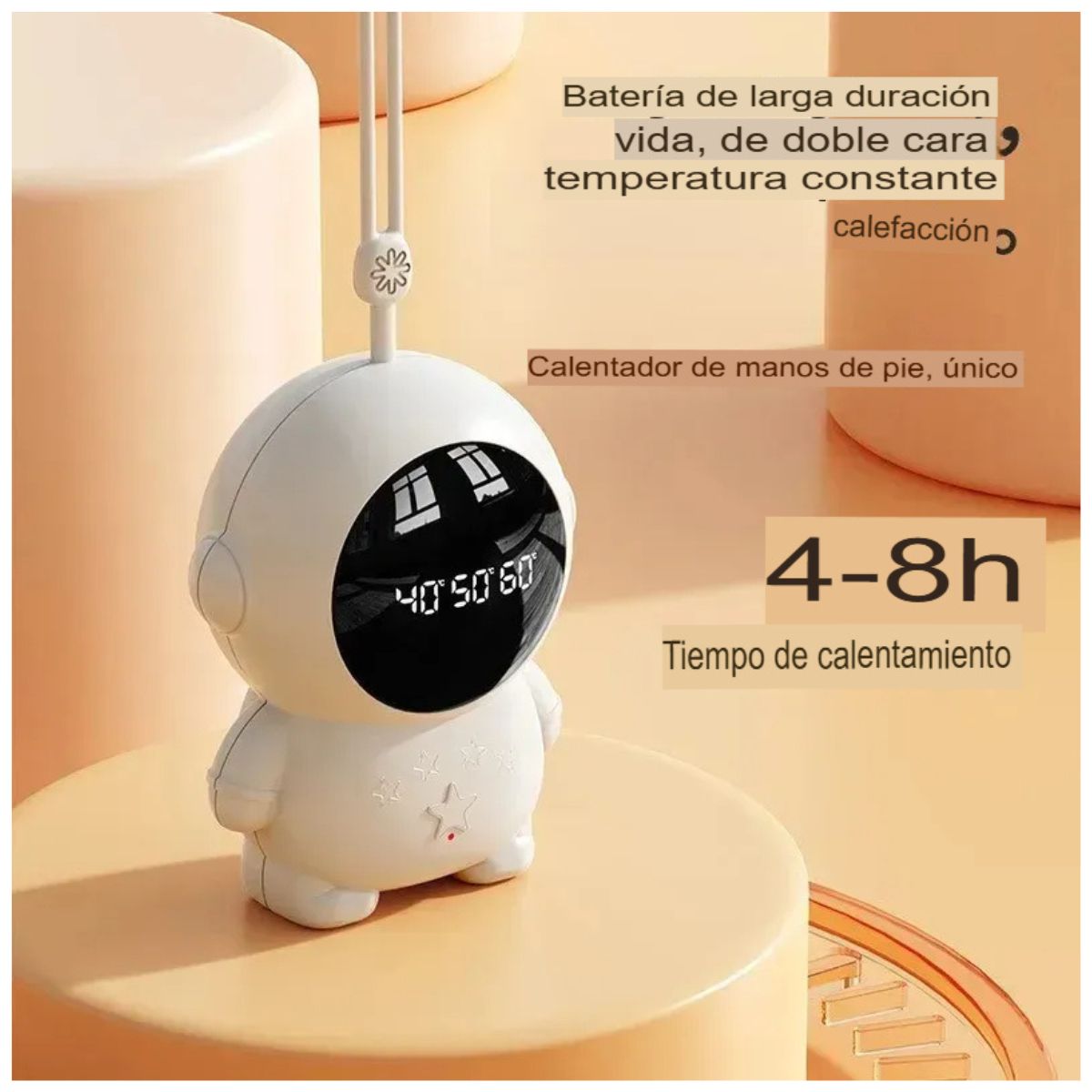 GENERICO - Calentador Recargable Forma Astronauta