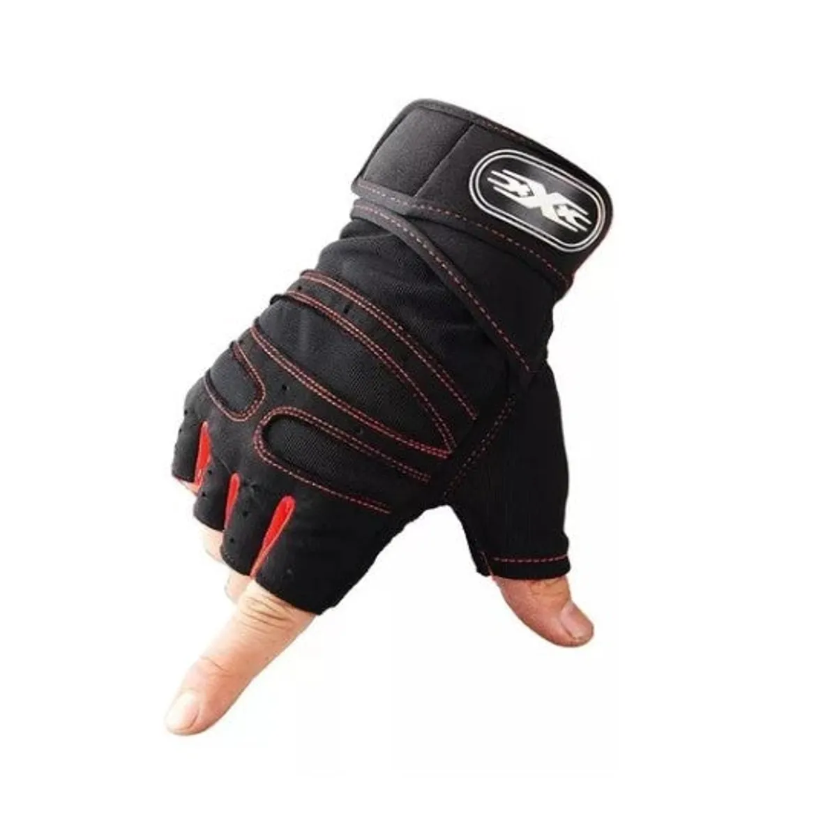 GENERICO - Guantes Gimnasio Ejercicio Pesa Entrenamiento Trekking Dedo