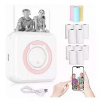 Mini Impresora Térmica Portátil Bluetooth Accesorios 13 Roll
