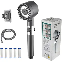 KUANGYE - Ducha Regadera De Alta Presión De Baño Mano Cabezal 4 Modos