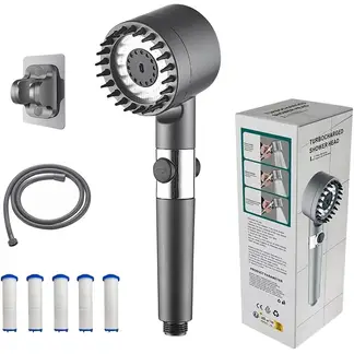 KUANGYE - Ducha Regadera De Alta Presión De Baño Mano Cabezal 4 Modos