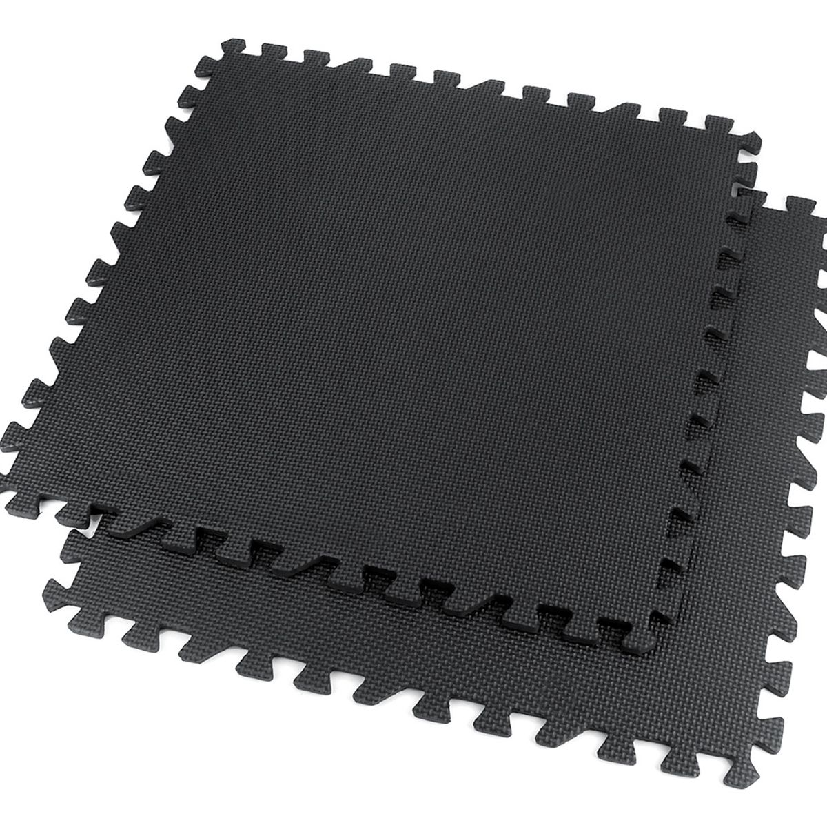 SUPERCENTER - Pack 8 Unidad Piso Deportivo Goma Eva Antigolpes 60x60 Negro