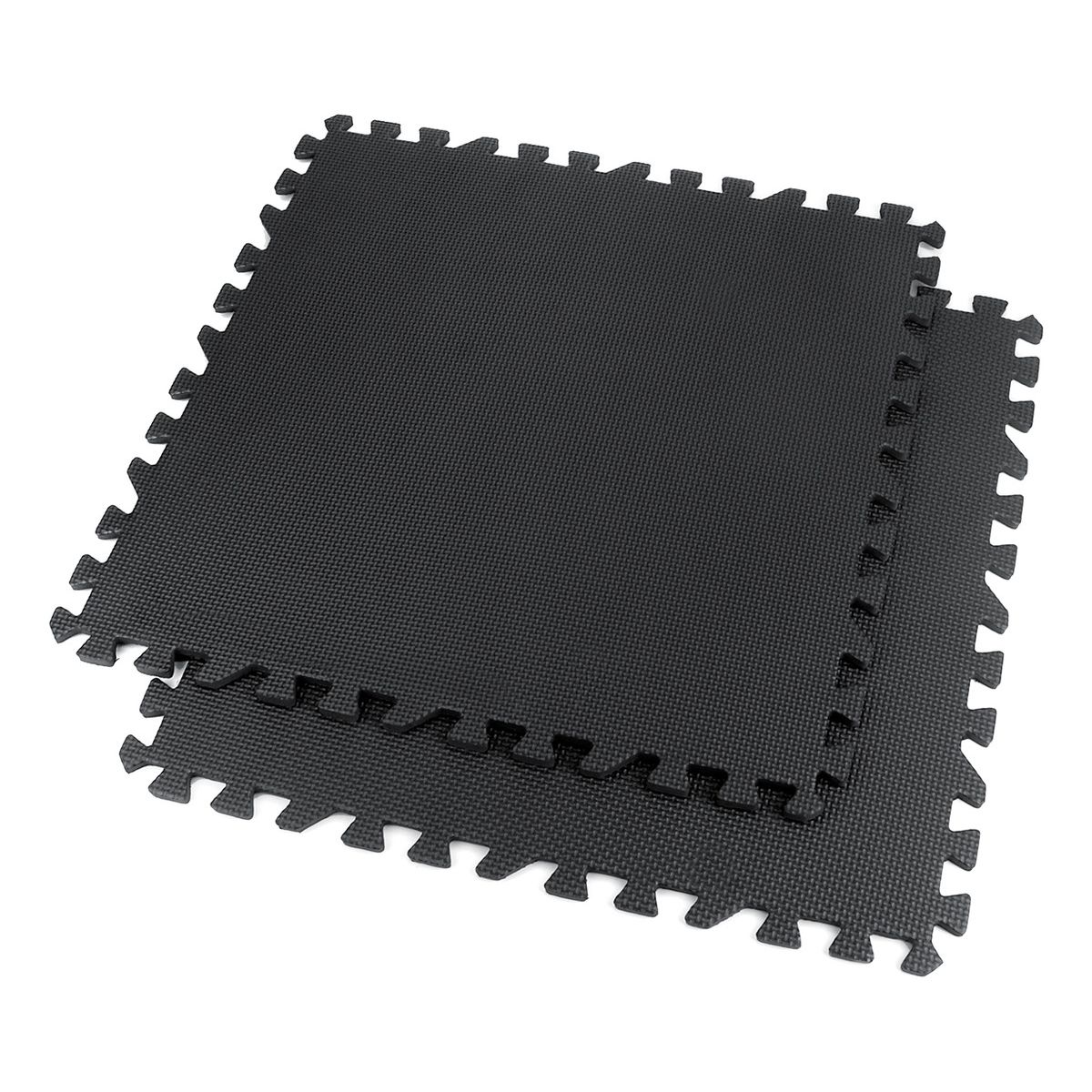 SUPERCENTER - Pack 8 Unidad Piso Deportivo Goma Eva Antigolpes 60x60 Negro