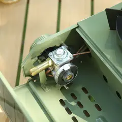 GENERICO - Cocina Gas Portatil Camping 4 Fuego Feroz 5200w (doble Uso)