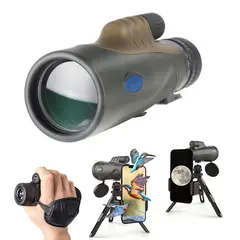 KUANGYE - 10-30x50 Telescopio Astronómico Monocular Portátil Visión Nocturna Ipx5 Profesional Hd