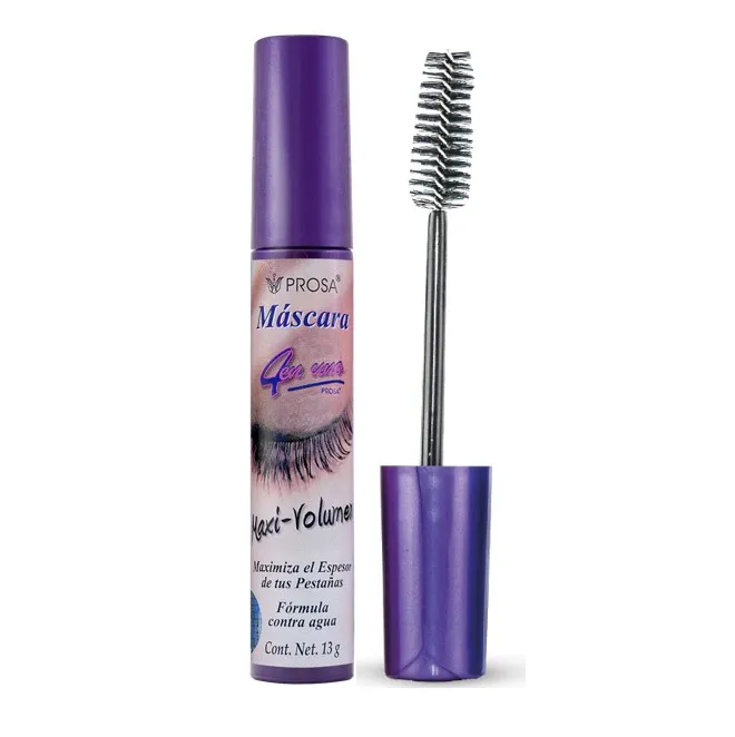 Rimel Mascara Para Pestanas Maxi Volumen Waterproof Prosa Negro