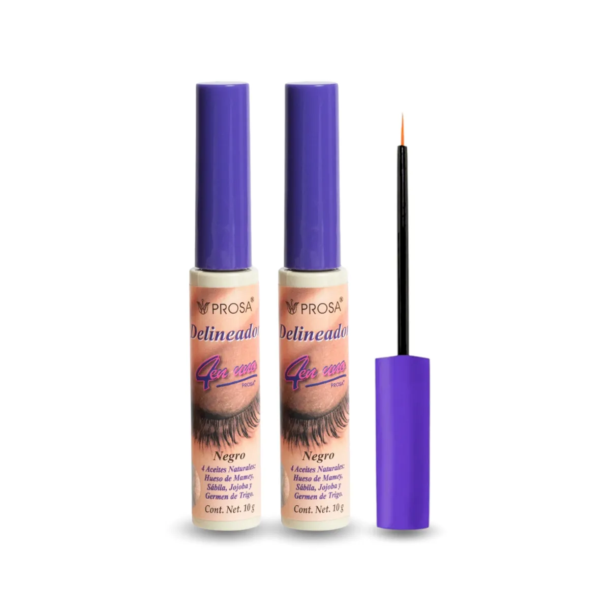 PROSA NATURAL - Pack x2 Delineador de Ojos Clasico Negro 10gr Prosa