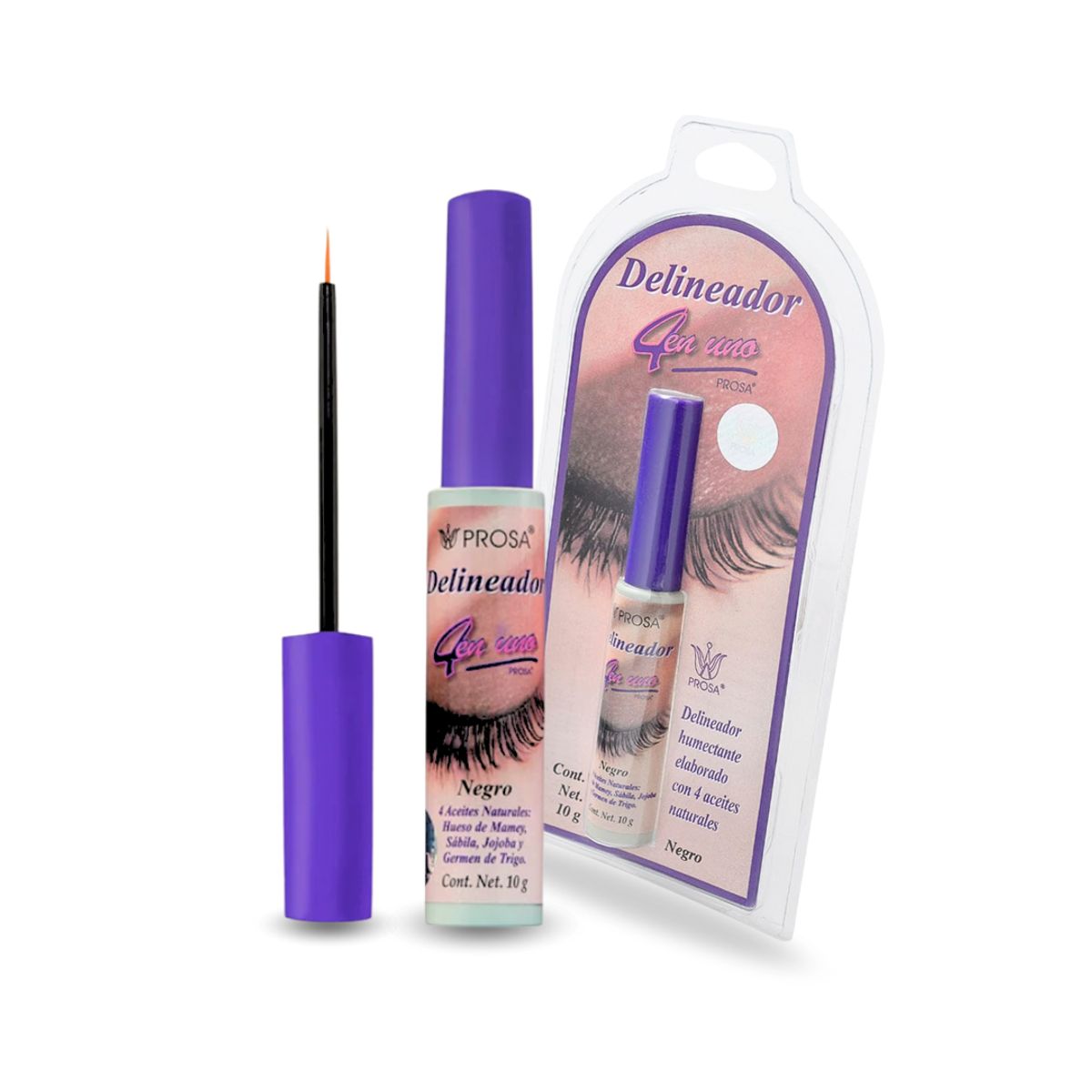 PROSA NATURAL - Pack x2 Delineador de Ojos Clasico Negro 10gr Prosa