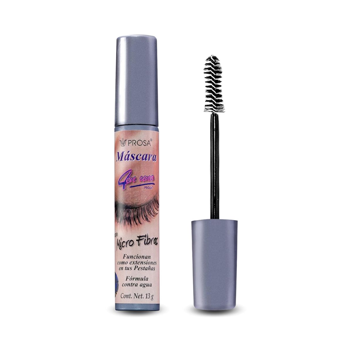 PROSA NATURAL - Rimel Mascara Para Pestañas con Microfibras Multifunción Prosa