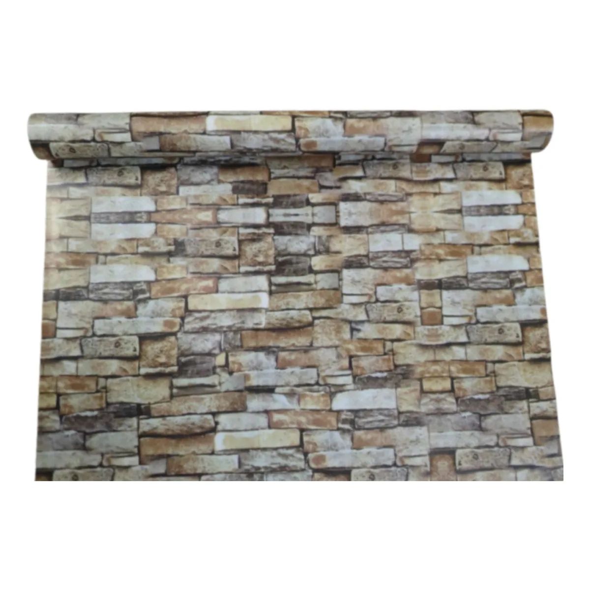 SUPERCENTER - Papel Mural Texturizado Autoadhesivo Rollo 10mx60cm 39patrón Ladrillo
