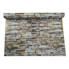 SUPERCENTER - Papel Mural Texturizado Autoadhesivo Rollo 10mx60cm 39patrón Ladrillo