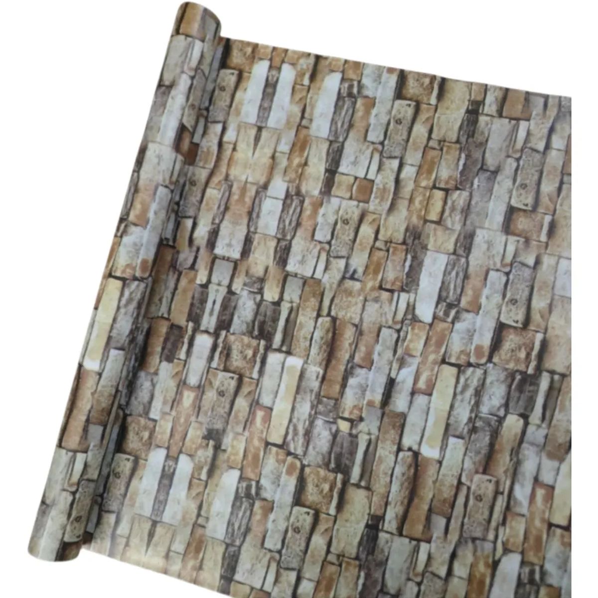 SUPERCENTER - Papel Mural Texturizado Autoadhesivo Rollo 10mx60cm 39patrón Ladrillo