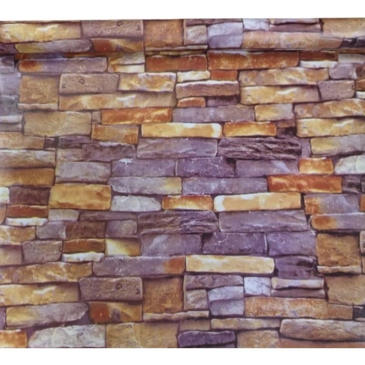 SUPERCENTER - Papel Mural Texturizado Autoadhesivo Rollo 10mx60cm 39patrón Ladrillo2