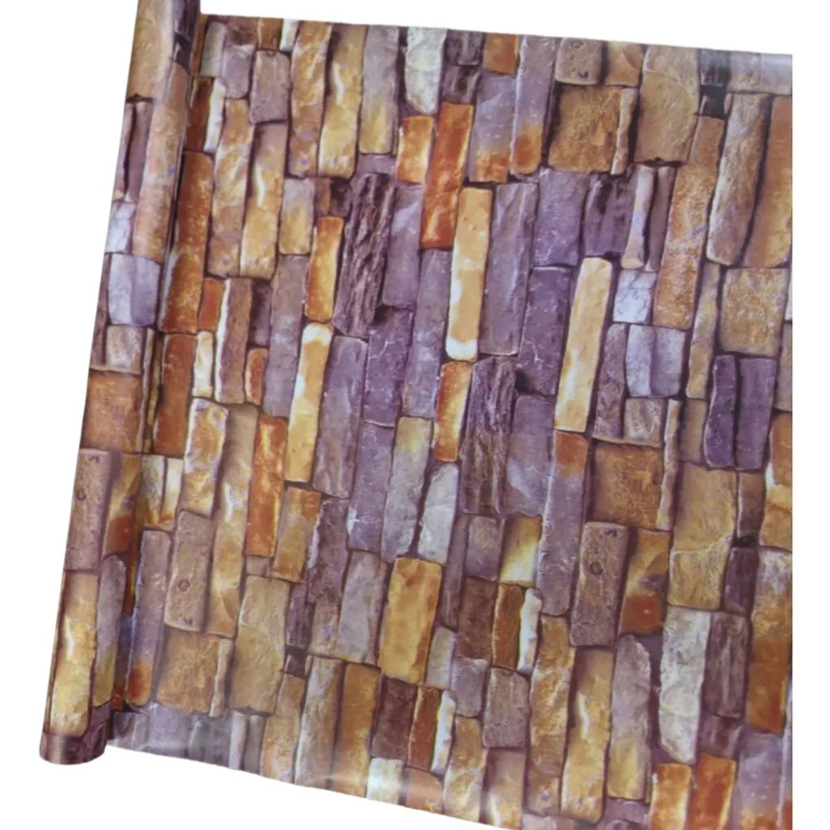 SUPERCENTER - Papel Mural Texturizado Autoadhesivo Rollo 10mx60cm 39patrón Ladrillo2