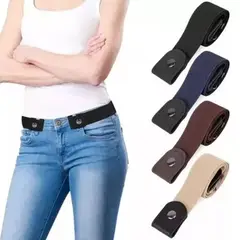 ATURE - Cinturón Elástico Pack De 4 Uds Sin Hebilla Unisex