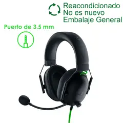 RAZER - Gamer Audífonos Blackshark V2X 35mm ReacondicionadoSemi Nuevo-Negro