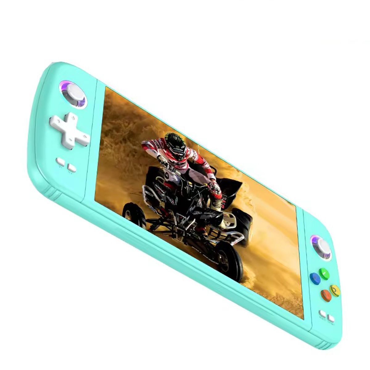 CORRERREY - Consola de juegos portátil M27 pantalla IPS de 7 pulgadas Linux/EMELEC