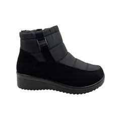 HERIEL - Bota Corta Negra Impermeable Mujer