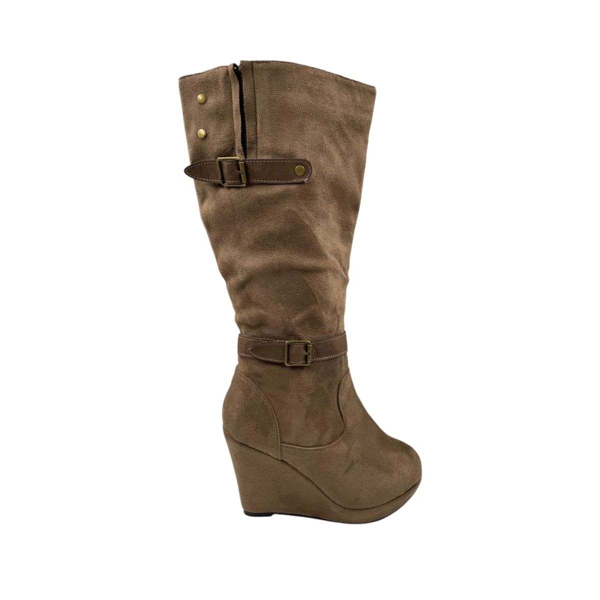 HERIEL - Bota Café Taco Cuña Mujer