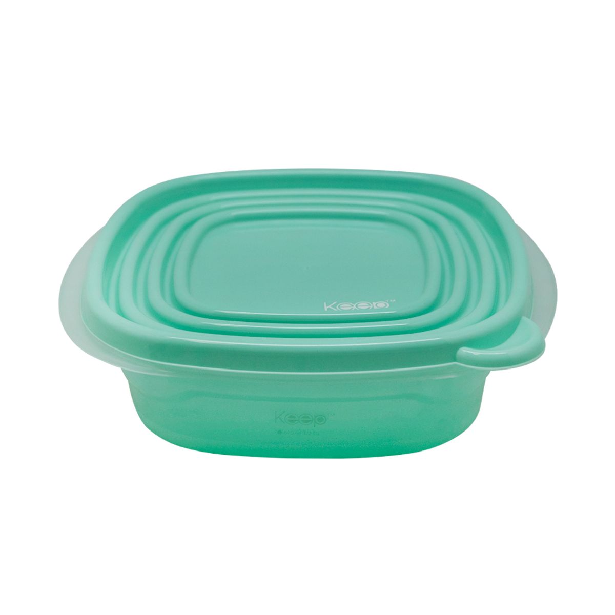 KEEP - Set 3 Contenedores  Lilas Apilables PP 950 Ml Keep.