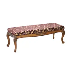 MSA MUEBLES SANTA ANA - Banqueta Nousen Clásica Gobelino Rojo