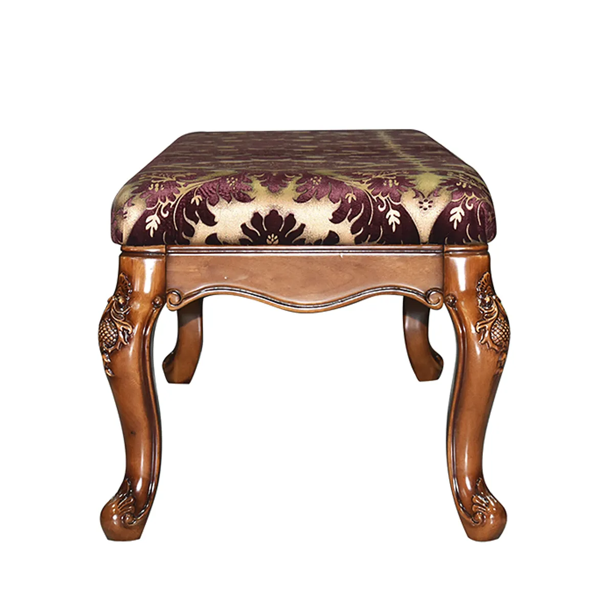 MSA MUEBLES SANTA ANA - Banqueta Nousen Clásica Gobelino Rojo