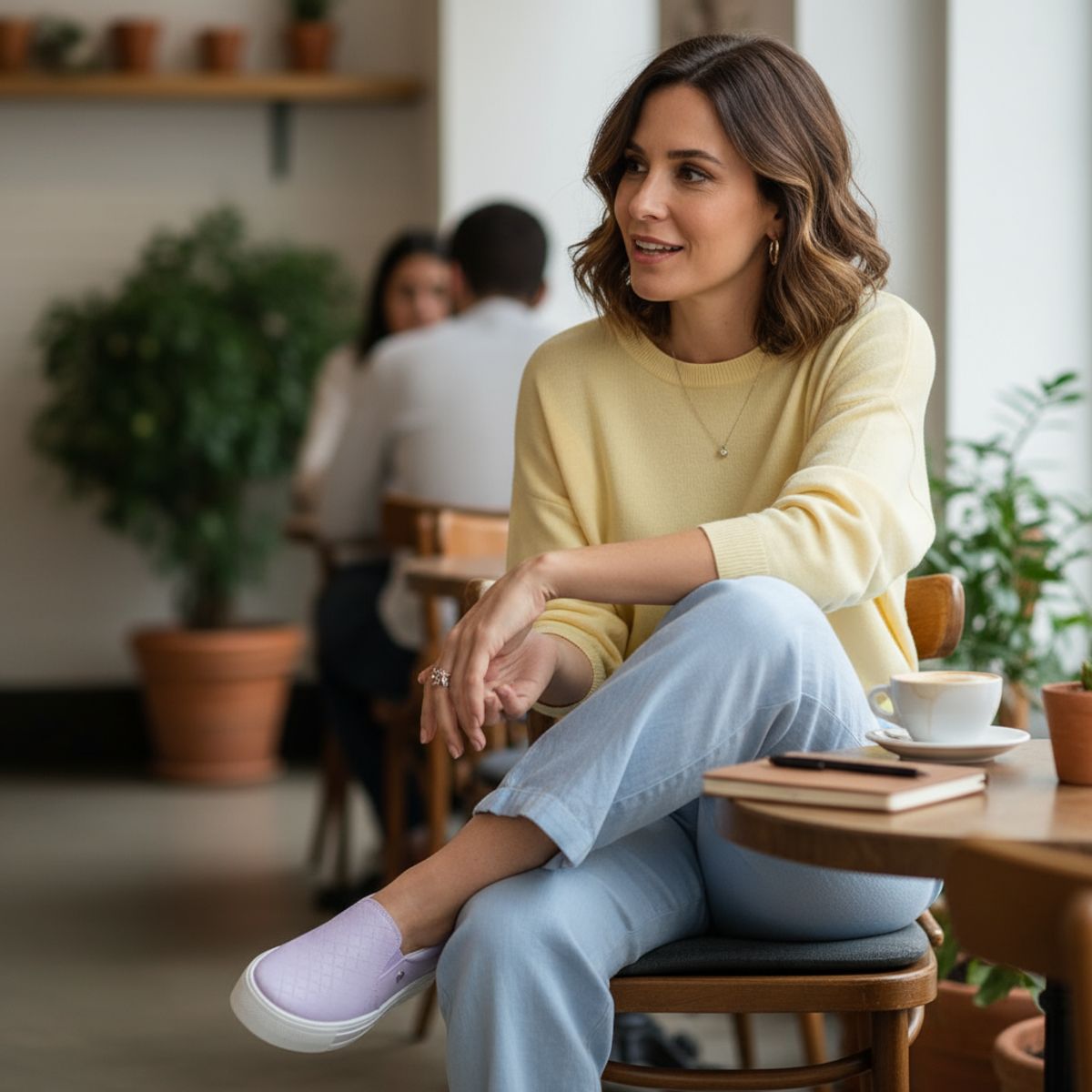 VIA MARTE - ZAPATILLA PANCHITA LILA VIA MARTE