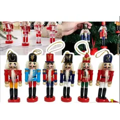 GENERICO - Cascanueces Colgantes 12.5cm Pack 6 piezas