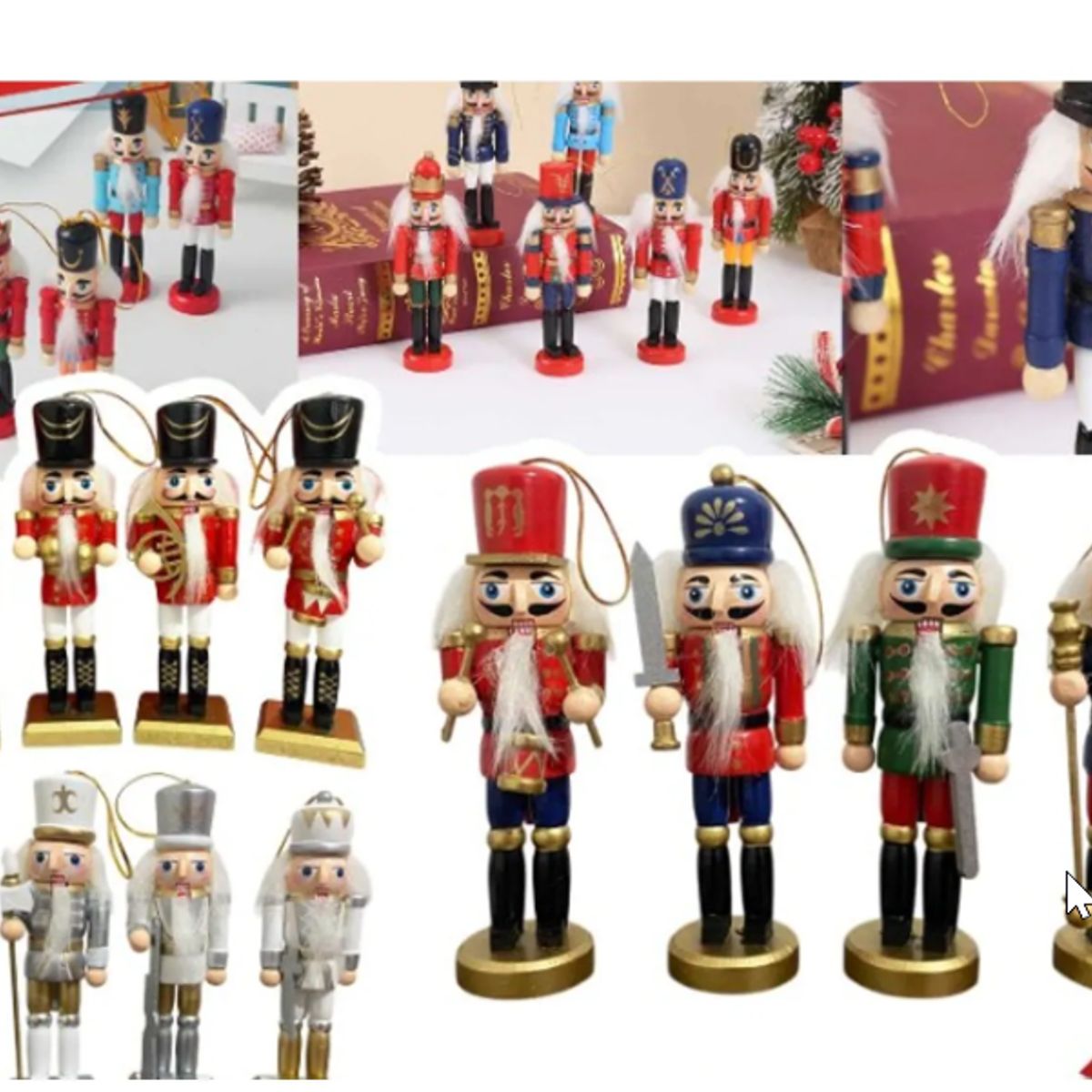 GENERICO - Cascanueces Colgantes 12.5cm pack 4