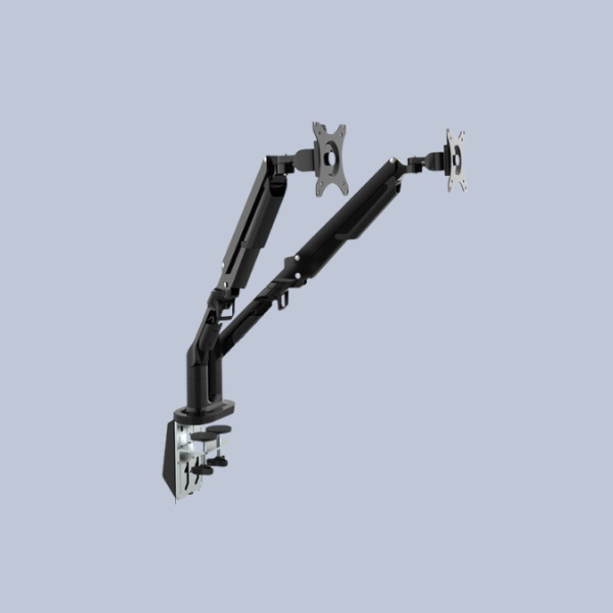 ERGOSTORE - Soporte PRO ergonómico a gas para 2 monitores Ergostore