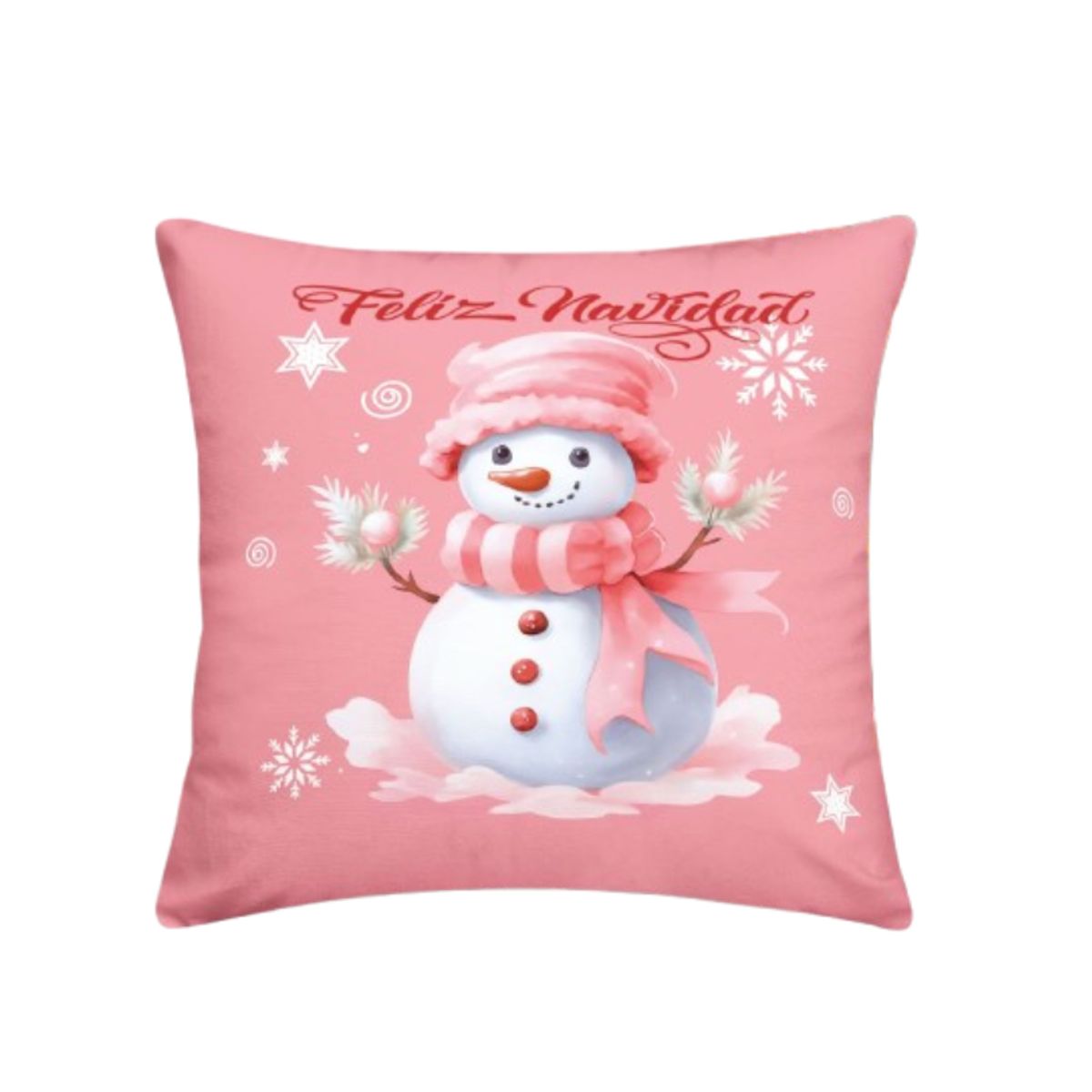 GENERICO - Set 6 Fundas Cojín Cuadrados Decoración Navideña 45x45cm