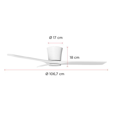 Imagen 2 del producto Ventilador de Techo Hydra Blanco 42”