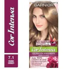 GARNIER - Nutrisse Cor Intensa Coloración Permanente 7.1 Rubio Cenizo