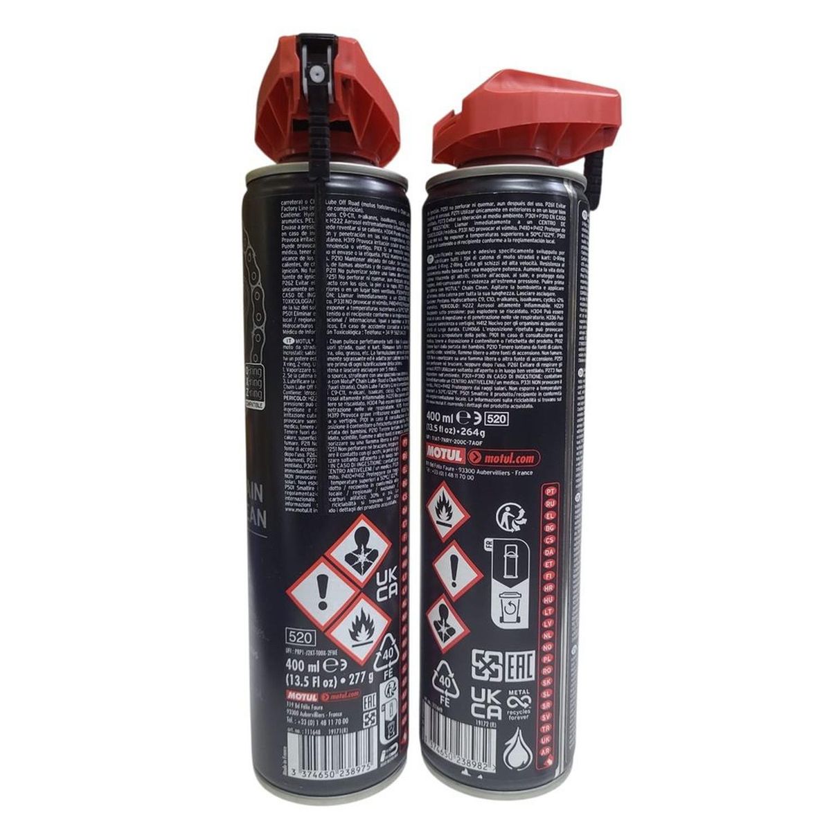 MOTUL - Kit De Limpieza Motul C1 + Lubricante C2 400 Ml