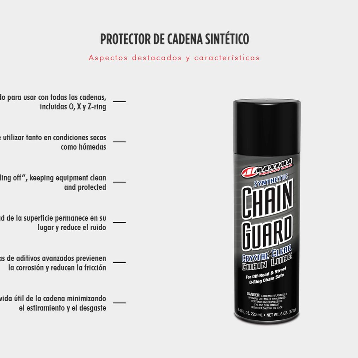 GENERICO - Lubricante / Grasa Líquida Cadenas Moto Chain Guard 513ml