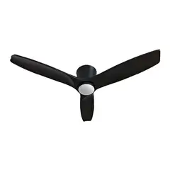 PRIMATERM - Ventilador de Techo Faro Negro con Luz Led 3 Colores 42”