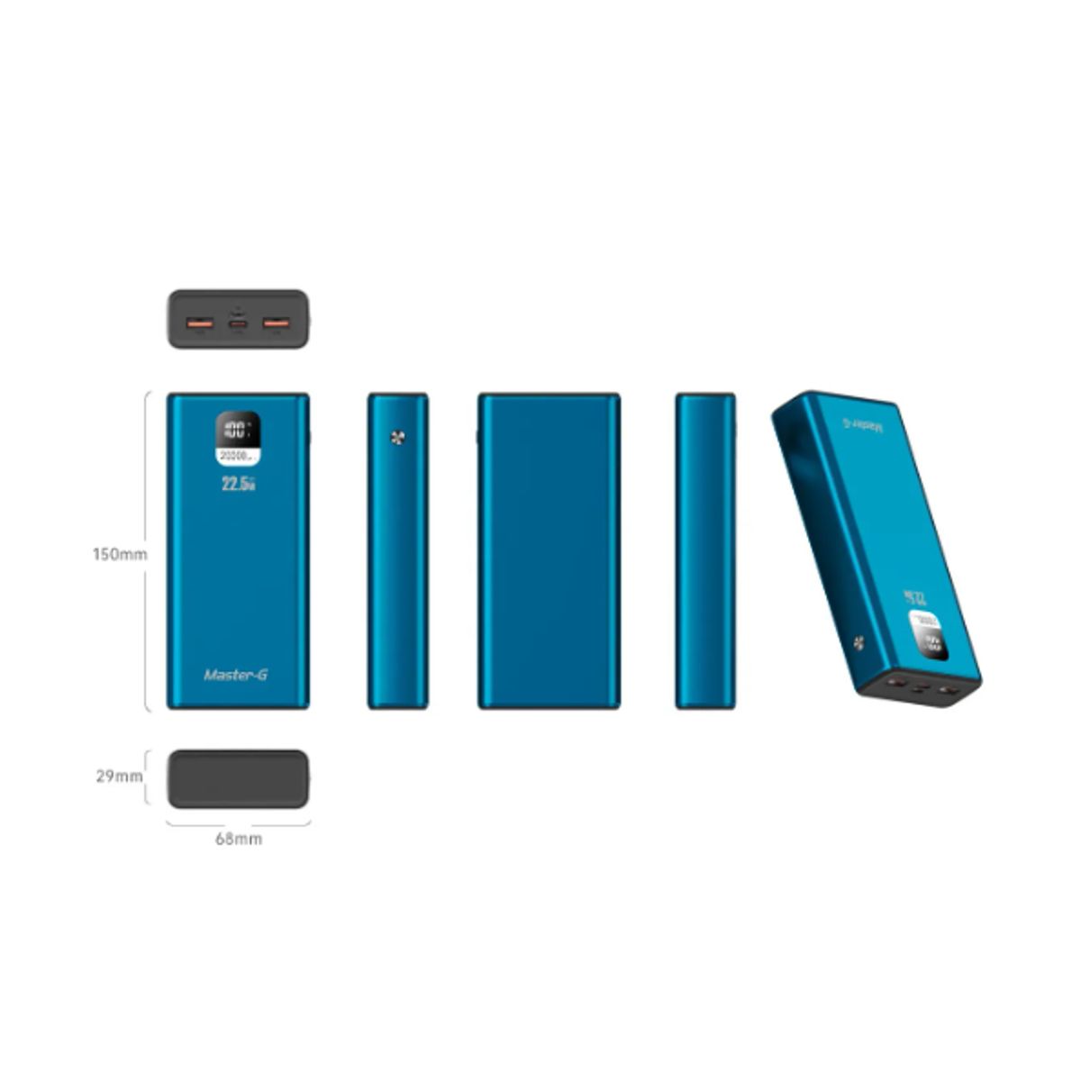 MASTER G - Batería Externa Power Bank 20000 Mah 22.5w Master-g