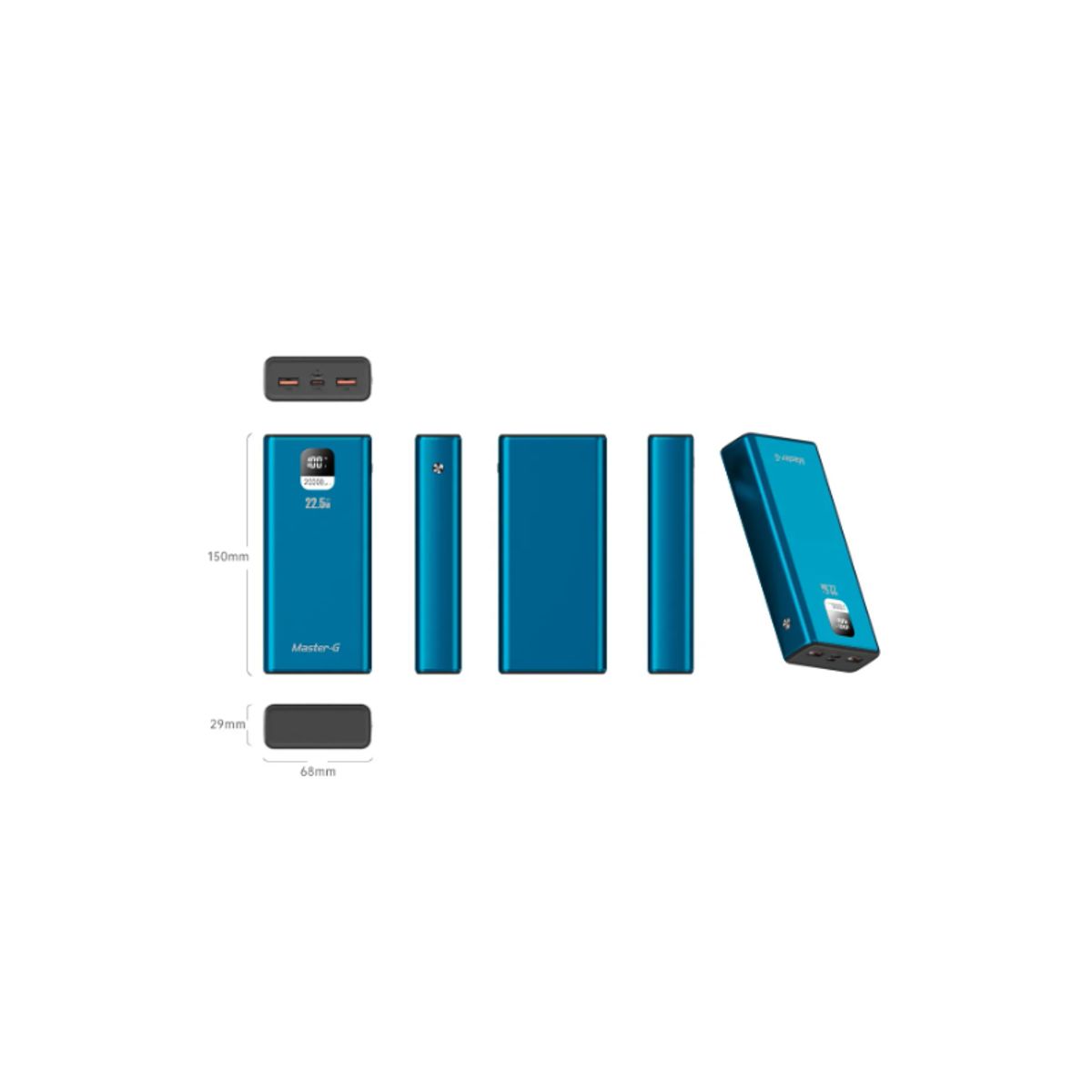 MASTER G - Batería Externa Power Bank 20000 Mah 22.5w Master-g