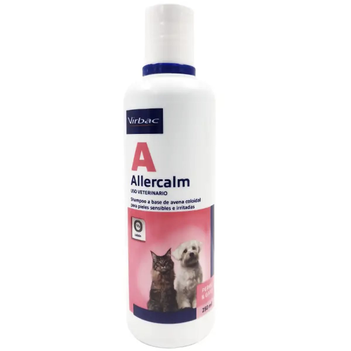 VIRBAC - Virbac Shampoo Allercalm De Avena Para Pieles Irritadas - Blanco